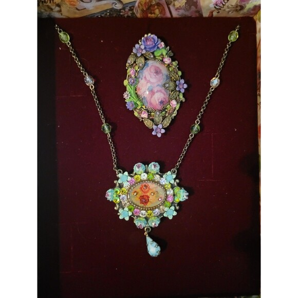 Michal Negrin Original Necklace Brooch Set with Certificate - Picture 5 of 10